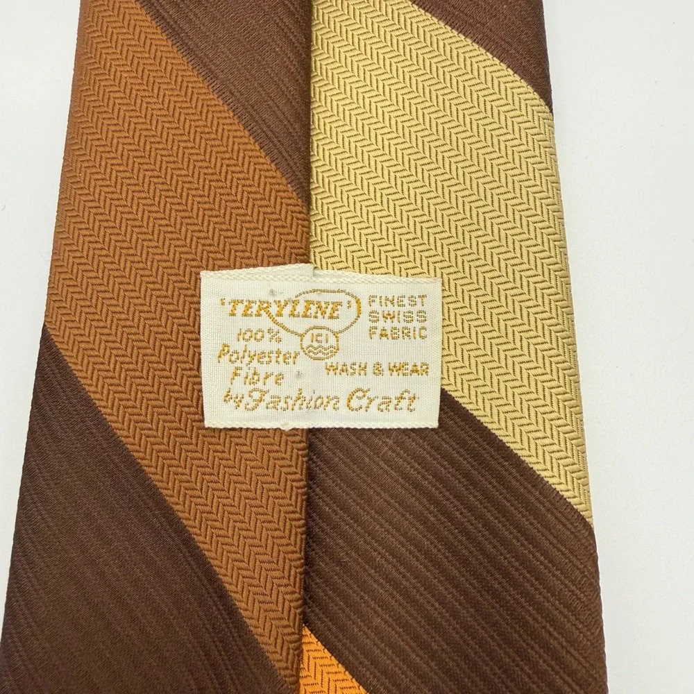 Vintage 60s/70s -Men's Necktie Lot of 3 Wembley JCPenney Wide Retro Ties